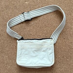 The Particulars NICE Pack Canvas Belt Bag Cream White Crossbody Fanny Pack